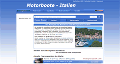 Desktop Screenshot of motorboote-italien.de